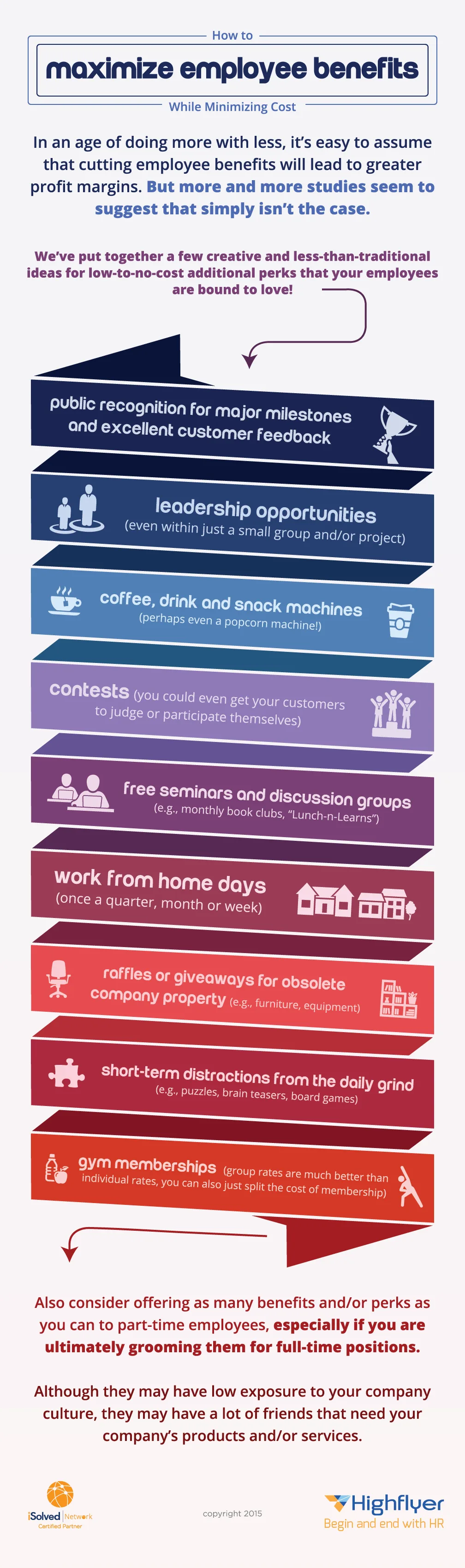 Maximize Employee Benefits infographic